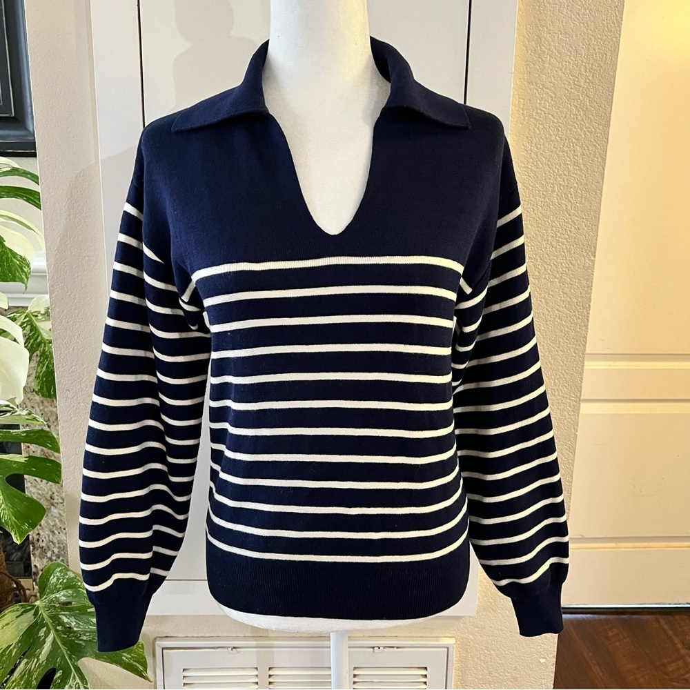 & Other Stories Relaxed Collared Sweater Size XS